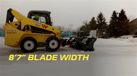 homemade skid steer snow plow|snowex plows for skid steers.